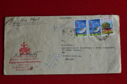 Nepal Signed Cover From Ministry Of Communications To England Satellite Everest - Sportspeople