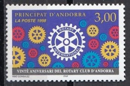 FRENCH ANDORRA 522,unused - Rotary Club