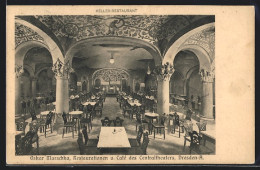 AK Dresden, Restaurant Des Zentraltheaters Oskar Marschka, Waisenhausstrasse  - Théâtre