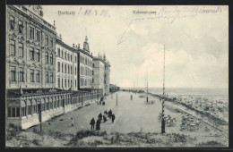 AK Borkum, Kaiserstrasse Mit Strandpartie  - Borkum