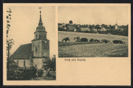 AK Heynitz, Dorfkirche, Panorama  - Sonstige & Ohne Zuordnung