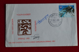 Nepal 1991 First Sherpa Youth Everest Expedition Signed 2 Climbers Mountaineering Himalaya Escalade Alpinisme - Sportlich