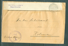 Als Lor LSC En Franchise 25 Aout 1940 Rappoltsweiler Avec Ajout Bandelette Germanisée  - Covers & Documents