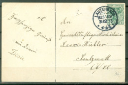 Als Lor CP Prosit Neujahr 1913 Lautenbach Spal 163 Pour Soulzmatt - Covers & Documents