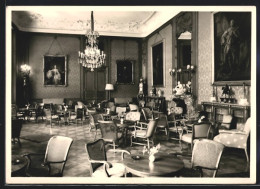 AK Kronberg Im Taunus, Schlosshotel Kronberg, Grüner Salon, Innenansicht  - Taunus