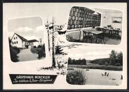 AK Meiborssen / Weserbergland, Gästehaus Boeckler, Innenansicht Gastraum, Partie Am See  - Other & Unclassified