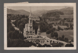 CPA - 65 - Lourdes - La Basilique Vue Du Château Fort - Circulée En 1956 - Lourdes