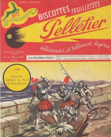 BUVARD & BLOTTER - BISCOTTE PELLETIER - Romainville - Série Histoire - 1503 BAYARD Défend Le Pont De Garigliano - Other & Unclassified