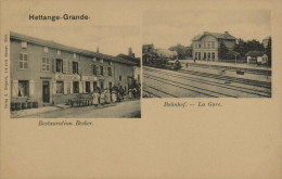 57 - HETTANGE-GRANDE - Restauration Becker - Bahnhof - La Gare - Other & Unclassified