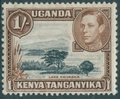 Kenya Uganda And Tanganyika 1938 SG145a 1s Black And Brown KGVI Lake Naivasha P1 - Kenya, Ouganda & Tanganyika