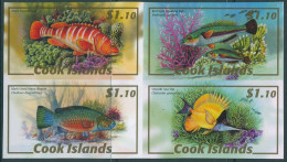 Cook Islands 2007 SG1514a Fish Block Of 4 Imperf MNH - Cook Islands