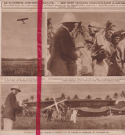 Luchtreis Amsterdam X Batavia, Aankomst Calcutta - Orig. Knipsel Coupure Tijdschrift Magazine - 1924 - Non Classés