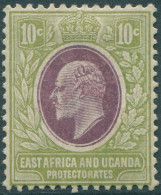 Kenya Uganda And Tanganyika 1907 SG37 10c Lilac And Pale Olive KEVII MLH (amd) - Kenya, Uganda & Tanganyika