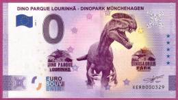 0-Euro XERD 01 2020 DINO PARQUE LOURINHA - DINOPARK MÜNCHEHAGEN - Privatentwürfe