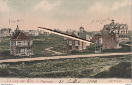 De Haan, Coq Sur Mer :  Panorama, 1906, 2 Scans - De Haan