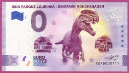 0-Euro XERD 01 2020 # 111 ! DINO PARQUE LOURINHA - DINOPARK MÜNCHEHAGEN - Privatentwürfe