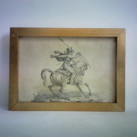 Husar Auf Pferd Reitend - Lithographie Von (Kavallerie) - Non Classés