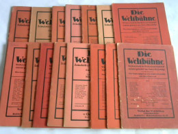 Die Weltbühne. Zeitschrift Für Politik, Kunst, Wirtschaft. 15 Hefte Von Ossietzky, Maud (Hrsg.) - Non Classés