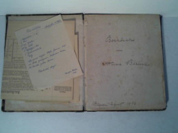 Backbuch. Handschrift Wilhelmshaven August 1896 Von Braune, Anne - Zonder Classificatie