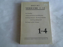 Versuche 1-12. Heft 1-4 Von Brecht, Bertholt - Non Classés