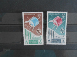 NOUVELLES-HEBRIDES YT 211/212 CENTENAIRE DE L'U.I.T.** - Unused Stamps