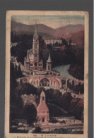 CPA - 65 - Lourdes - La Basilique Et Le Monument De La Reconnaissance Interalliée - Circulée - Lourdes