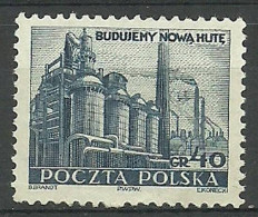 Poland 1951 Mi 690 Fi 550 MNH  (LZE4 PLD690A) - Factories & Industries