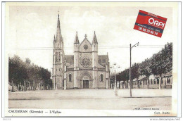 [33] Gironde > Bordeaux Cauderan L'eglise Carte Publicitaire - Bordeaux