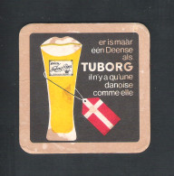 Bierviltje - Sous-bock - Bierdeckel :  TUBORG  BEER  (B 1366) - Bierdeckel