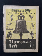 Livret N°1 Des Jeux Olympique De 1936 - Petit Format - 48 Pages - Achat Immédiat Lolo26 - 1939-45