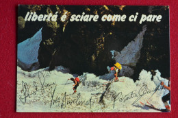Italia Gran Haute Route Signed 1976 8 Climbers Mountaineering Himalaya Escalade Alpinisme - Sportspeople
