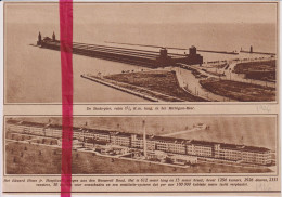 Hines , Illinois - Pier & Hospital - Orig. Knipsel Coupure Tijdschrift Magazine - 1926 - Unclassified