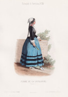 Femme De La Catalogne - Catalunya Cataluña Katalonien / Espana Spain Spanien Espagne / Costume Tracht Costume - Estampes & Gravures