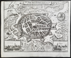 Die Statt Zittaw In OberLausitz, Wie Sie A. 1632 Vom Obr. Golzen Fortificirt Worden, Sampt Der Belägerung A. - Prints & Engravings