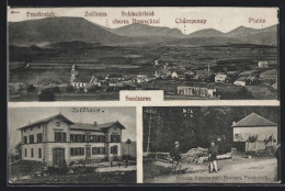 CPA Saulxures, Frontière, Strasse Nach Senones, Zollhaus, Vue Générale  - Sonstige & Ohne Zuordnung