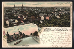 Lithographie Mülhausen I. E., Vue Générale Aérienne  - Sonstige & Ohne Zuordnung