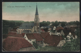 CPA Pfetterhausen /O.-Els., Vue Partielle Avec L'Église  - Sonstige & Ohne Zuordnung