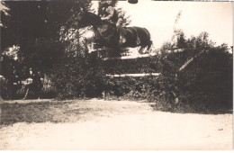 FR66 PERPIGNAN - Carte Photo DURAN - HIPPISME - Jumping Saut D'obstacles Course Hippique Cavalier Cheval - Animée Belle - Perpignan