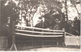 FR66 PERPIGNAN - Carte Photo DURAN - HIPPISME - Jumping Saut D'obstacles Course Hippique Cavalier Cheval - Animée Belle - Perpignan