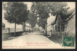 CPA Corcieux, Entrée Par La Route De Granges  - Corcieux