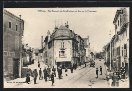 CPA Épinal, Rue Francois De-Neufchâteau Et Rue De La Faiencerie, Vues De Rues  - Autres & Non Classés