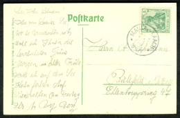 MARIA LAACH Krs Mayen Eifel 1907 5Pf-Germania + Orts-o Auf Ansichtskarte KLOSTER + Heimatbeleg > Bielefeld - Covers & Documents
