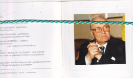 Albert Mestdach-De Pauw, Poesele 1915, Zottegem 1997. Ere Onderwijzer; Foto - Overlijden