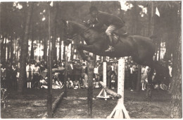 FR66 PERPIGNAN - Carte Photo DURAN - HIPPISME - Jumping Saut D'obstacles Course Hippique Cavalier Cheval - Animée Belle - Perpignan