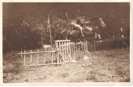 FR66 PERPIGNAN - Carte Photo DURAN - HIPPISME - Jumping Saut D'obstacles Course Hippique Cavalier Cheval - Animée Belle - Perpignan