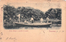 SIRACUSA - Fiume Anapo E Raccolta Di Papiri - 1899 - Siracusa