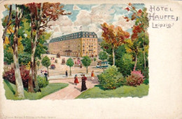 LEIPZIG - Hotel Hauffe - Litho - Leipzig