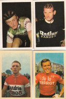  Lot 4 Chromos - Cyclisme - Coureurs  Jean Graczyk - Frans Brands -Palle Lykke - Piet Van Est - Sonstige & Ohne Zuordnung