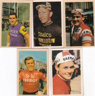  Lot 5 Chromos - Cyclisme - Coureurs  Palle Lykke - Gilbert Desmet - Victor Van Schill - J.B Claes - Jos Wouters - Autres & Non Classés