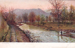 Varese -  Ferrovia Ponte Tresa - Luinp - Tramonto 1907 - Varese